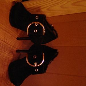Dollhouse Vixen Buckle Platform Booties sz 7